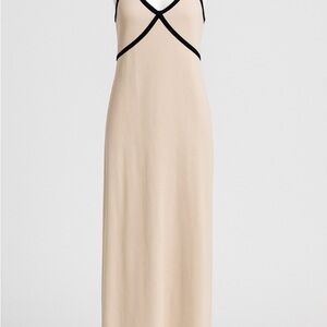 ATM Anthony Thomas Melillo Cream Maxi Dress
